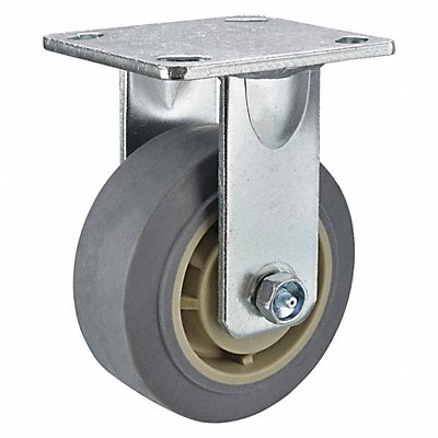 GRAINGER P21RPRP060R14 Standard Plate Castor Rigid 500 lb.