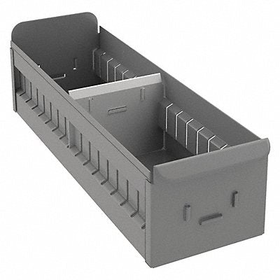 GRAINGER BX518 Drawer Bin Grey Steel 4 1/2 in