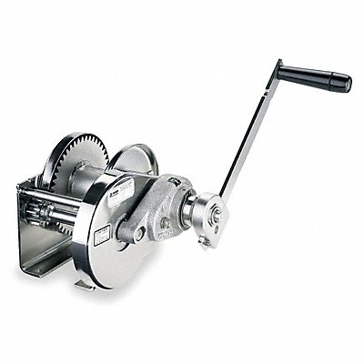 THERN M4312PBSS Hand Winch Spur Gear w/Brake 2000 lb.