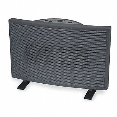 DAYTON 1VNY2 Prtbl Elct Heatr Grey 10-3/8 H