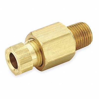 PARKER 68HD64 Connector Brass CompxM 3/8Inx1/4In PK10