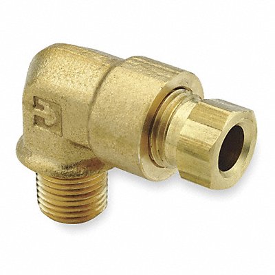 PARKER 169HD42 Elbow 90 Brass CompxM 1/4Inx1/8In PK10