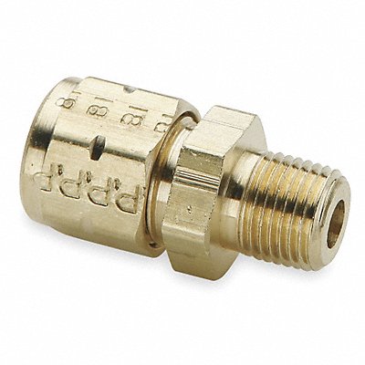 PARKER 68VL64 Connector Brass CompxM 3/8Inx1/4In PK10