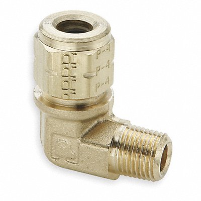 PARKER 169VL42 Elbow 90 Brass CompxM 1/4Inx1/8In PK10