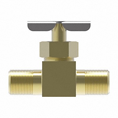 WEATHERHEAD 6810 Needle Valve Straight Brass 1/8 in MNPT