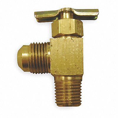 WEATHERHEAD 6703 Needle Valve Angled Brass 1/4 x 5/16 In.