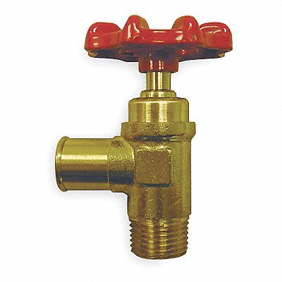WEATHERHEAD 1451 Drain Cock Brass MNPT x Hose 1/2 In