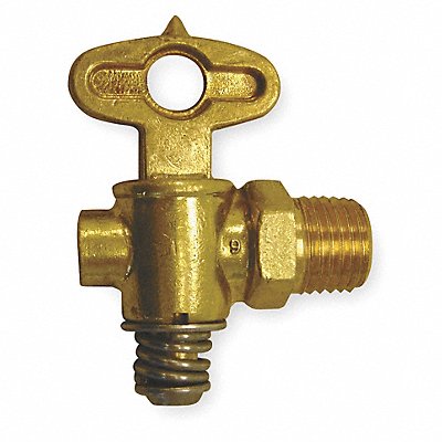 WEATHERHEAD W153310 Drain Cock Brass MNPT 1/4 In
