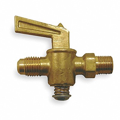 WEATHERHEAD 537 Ground Plug Valve 45 Deg 1/8 In Brass