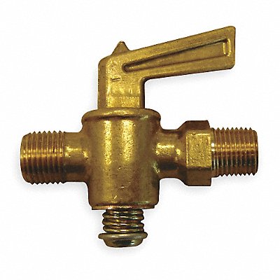 HANSEN A6754 Ground Plug Valve 1/4 In 30 PSI Brass