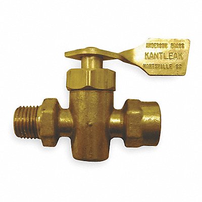 WEATHERHEAD 6828 Marine Ground Plug Valve 1/4 In Brass