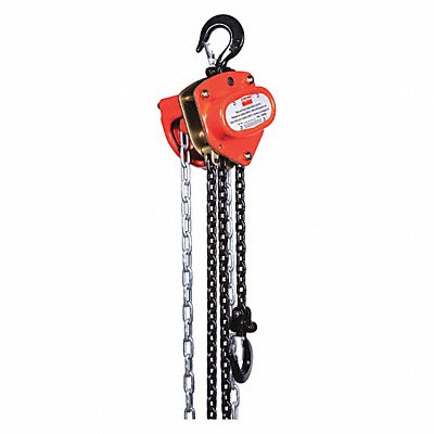DAYTON 1VW54 Manual Chain Hoist 1000 lb Lift 8 ft.