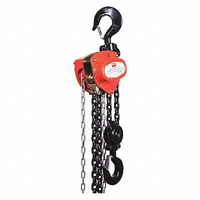 DAYTON 1VW62 Manual Chain Hoist 6000 lb Lift 15 ft.