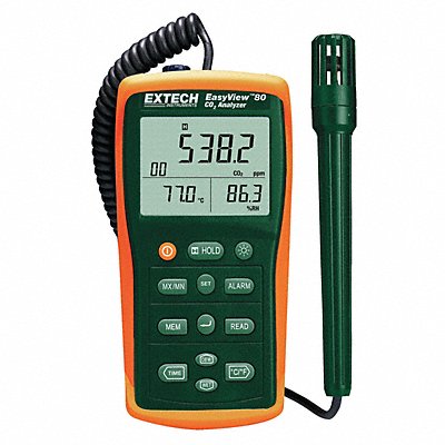 EXTECH EA80 Indoor Air Analyzer -4 F to 140F LCD