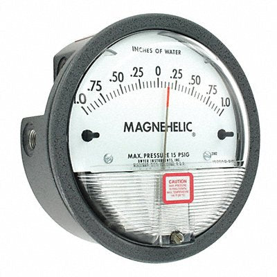 DWYER 2302 Pressure Gauge 1 In to 0 to 1 In H2O