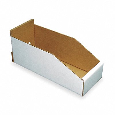 PACKAGING CORPORATION OF AMERICA 1W765 Corr Shelf Bin White Cardboard 4 3/4 in