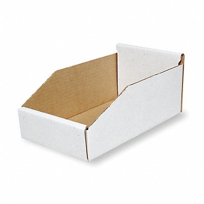 PACKAGING CORPORATION OF AMERICA 1W768 Corr Shelf Bin White Cardboard 4 3/4 in
