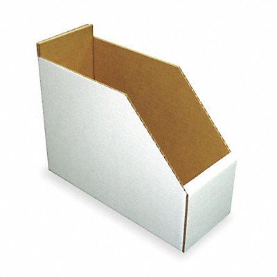 PACKAGING CORPORATION OF AMERICA 1W956 Corr Shelf Bin White Cardboard 8 1/2 in