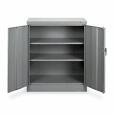 TENNSCO 1442Grey Storage Cabinet 42 x36 x18 MdGry 2Shlv