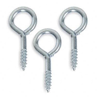 GRAINGER U172100390150 Screw Eye Shank D 3/32 in PK20