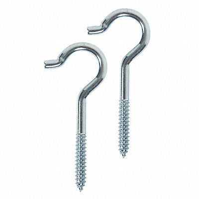GRAINGER 1WBN4 Single Point Hook Zinc 3 3/4 L PK20