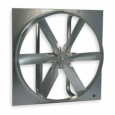 DAYTON 1WDB9 Exhaust Fan 24In Bl Galvanised Steel 1352 RPM