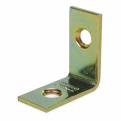 GRAINGER 1WDF4 Corner Brace Brass 1 x 1/2 In PK4