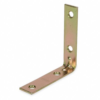 GRAINGER 1WDF6 Corner Brace Steel 5/8 Wx2 In L PK2