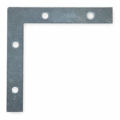 GRAINGER 1WDK8 Flat Corner Brace Steel 5/8 In W