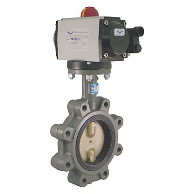 MILWAUKEE VALVE GLA23ED5 Butterfly Valve Dbl Acting Cast Iron 5In