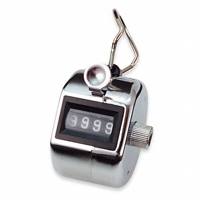 OFFICEMATE 66222 Hand Tally Counter 2Hx2W In Silver