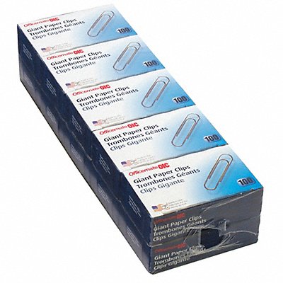 OFFICEMATE 99914 Paper Clips Large Silver Steel PK1000