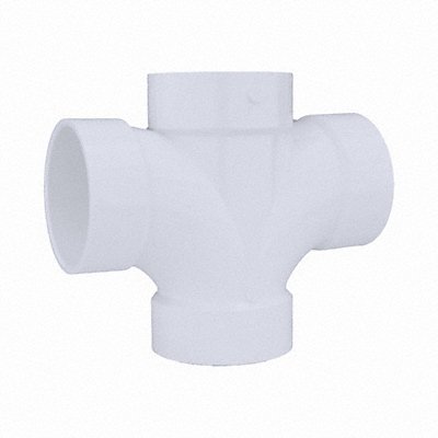 GRAINGER 1WJT4 Double Sanitary Tee Schedule 40 4 in