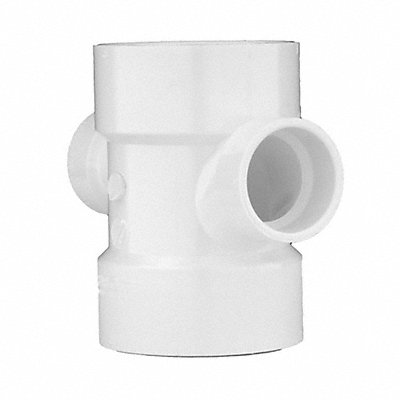 GRAINGER 1WJT6 Double Sanitary Reducing Tee Schedule 40