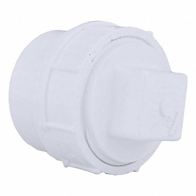GRAINGER 1WKR7 Cleanout Adaptor with Plug 2 in PVC