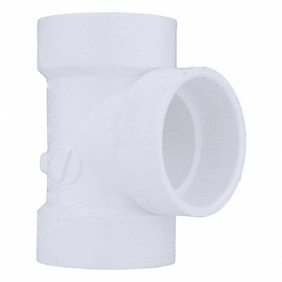 GRAINGER 1WKU8 Vent Tee Schedule 40 1 1/2 in White