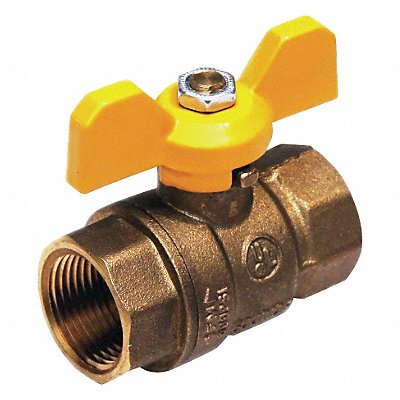 GRAINGER 1WMH2 Manual 2-Way Ball Valve NPT Brass