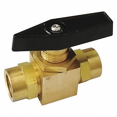 GRAINGER GPMFS18 Manual 2-Way Ball Valve NPT Brass
