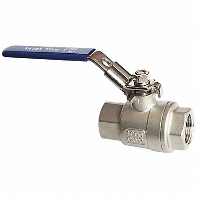 GRAINGER 06Q201N04030 Manual 2-Way Ball Valve NPT 316 SS