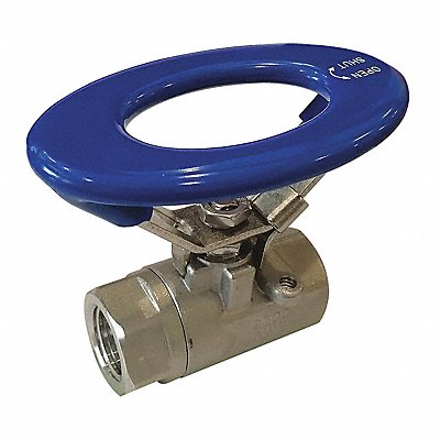 GRAINGER GSSO100V Manual 2-Way Ball Valve NPT 316 SS