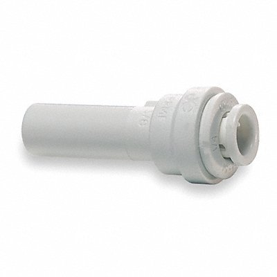 JOHN GUEST PP061612WPK10 Reducer Tube OD 1/2 x 3/8 Poly PK10