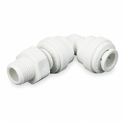 JOHN GUEST PI091623SPK10 90 Swivel Elbow 1/2 in Tube Grey PK10