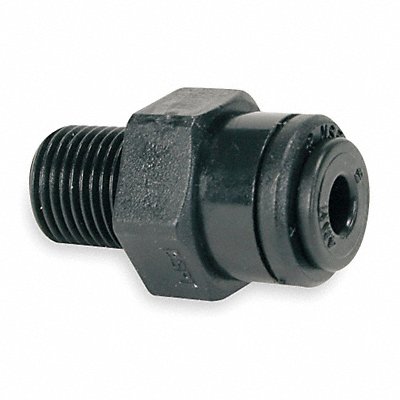 JOHN GUEST PM011002EPK10 Adaptor 13/32 Tube OD Black PK10