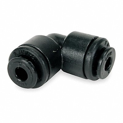 JOHN GUEST PM0308EPK10 90 Elbow Union 5/16 Tube OD Black PK10