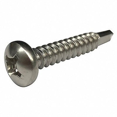 GRAINGER 1WU14 Thread Cutting Screw #4 Pan 1/4 L PK100