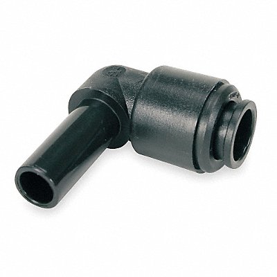 JOHN GUEST PM220606EPK10 90 Elbow 1/4 Tube OD Black PK10