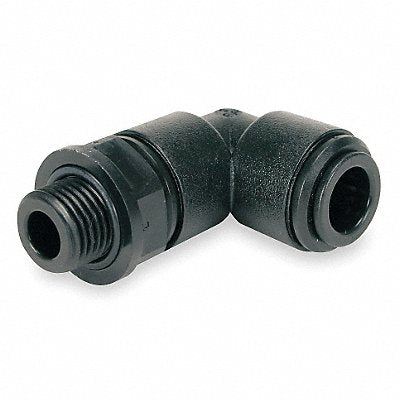 JOHN GUEST PM090813EPK10 90 Swivel Elbw 5/16 Tube OD Black PK10