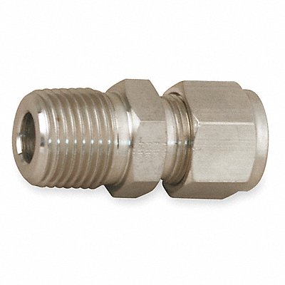 PARKER 4MSC4NS Connector Carbon Steel A-LOKxM 1/4In