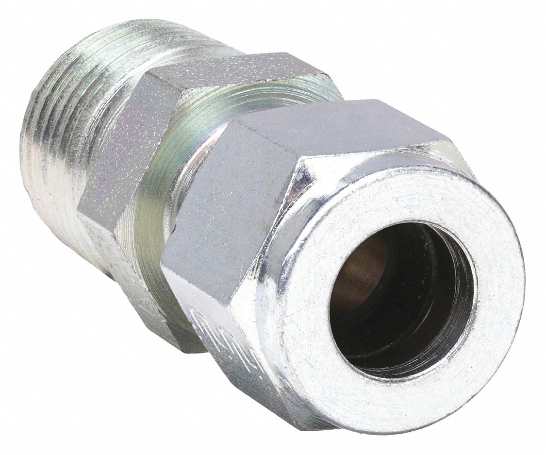 PARKER 8MSC8NS Connector Carbon Steel CompxM 1/2In