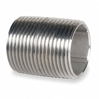 GRAINGER T6BND01 Close Nipple 1/2 In Fully Thrd 316